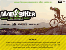 Tablet Screenshot of madbiker.sk
